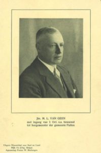 Afb. 2. Jonkheer Mathieu Lambert van Geen (1883-1970), foto met dank aan het gemeentearchief Putten op www.putten.nl.
