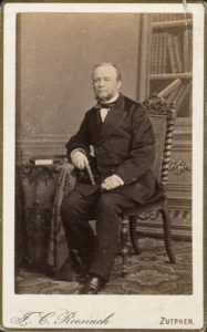 Afb. 4. Ludolph Anne Frederik Hendrik baron van Heeckeren van Waliën (1817-1889), stadsarchivaris van Zutphen en oprichter van de voorloper van het Stedelijk Museum. Foto part. coll.